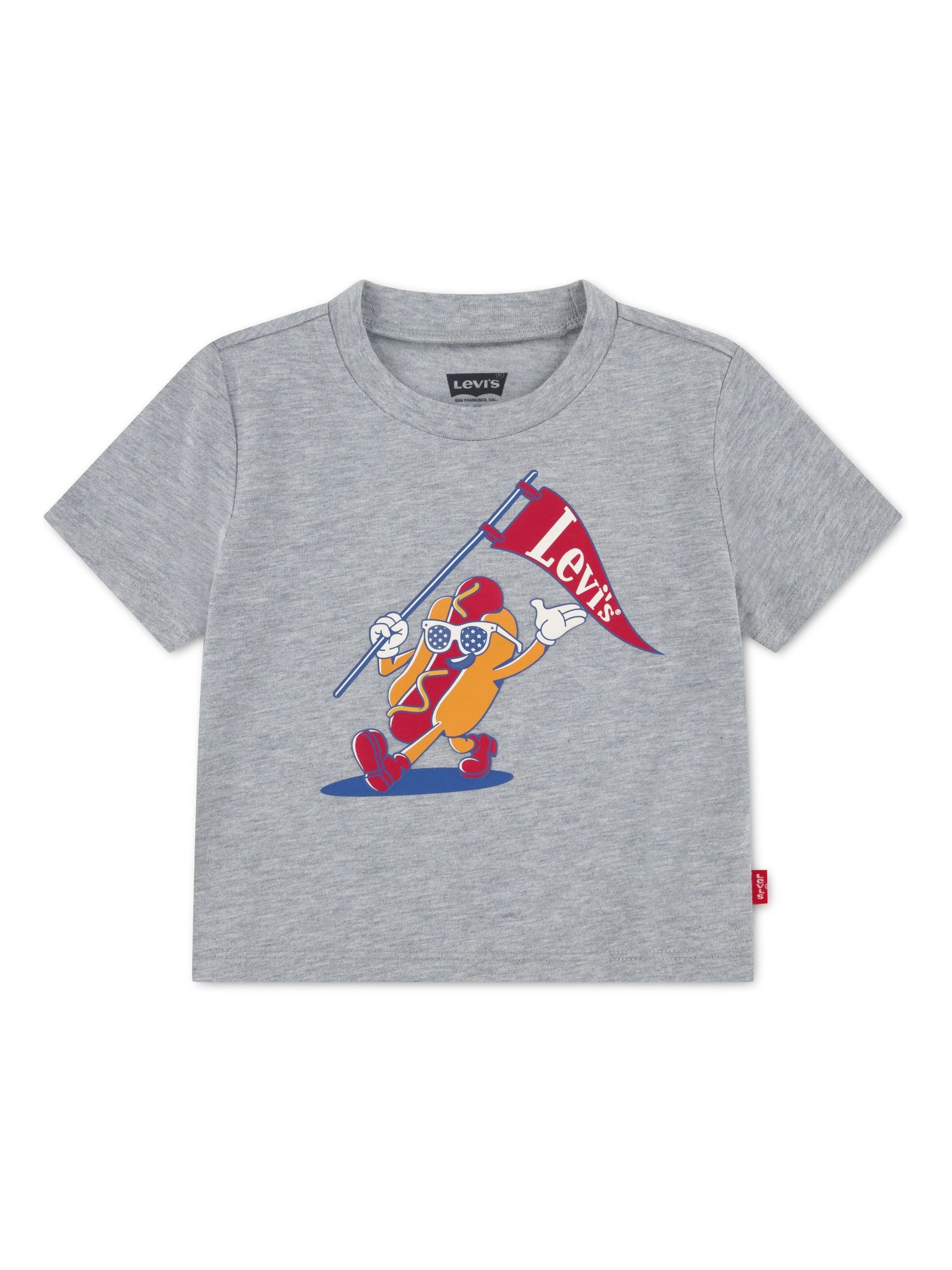 Levi's® Grey Burger Meal Short Sleeve T-Shirt