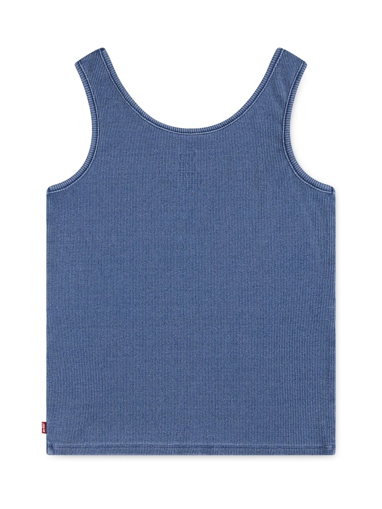 Levi's Blue Logo Ribbed Tank Top - Image 2 of 3