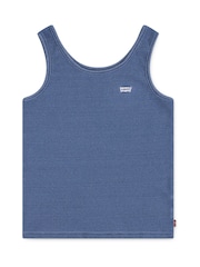 Levi's Blue Logo Ribbed Tank Top - Image 4 of 6