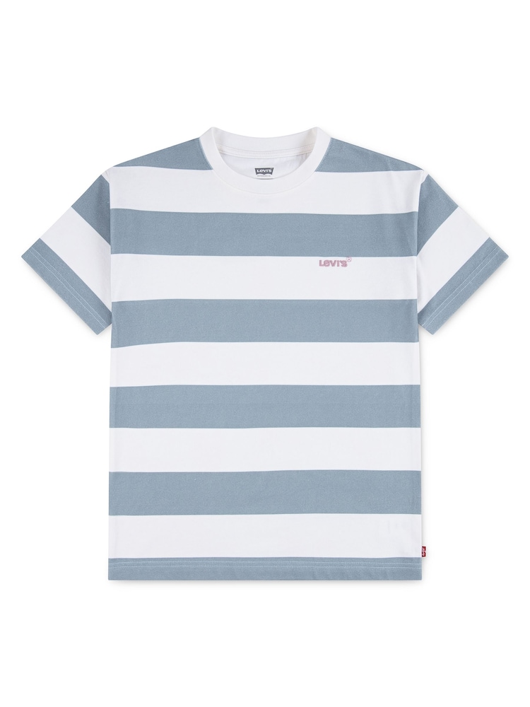Levi's Grey Big Stripe Short Sleeve T-Shirt - Image 1 of 1 Levi's Grey Big Stripe Short Sleeve T-Shirt - Image 1 of 1