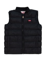 Levi's Black Lightweight Logo Puffer Gilet - Image 1 of 3