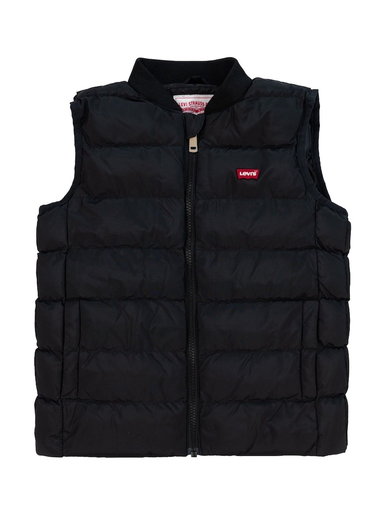 Levi's Black Lightweight Logo Puffer Gilet - Image 1 of 3