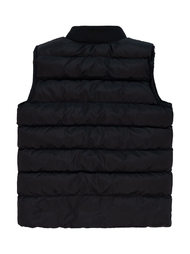 Levi's Black Lightweight Logo Puffer Gilet - Image 2 of 3