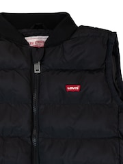 Levi's Black Lightweight Logo Puffer Gilet - Image 3 of 3
