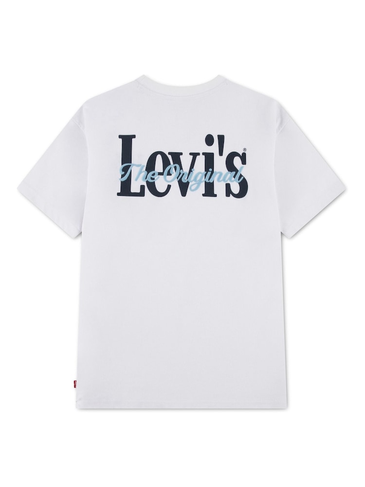 Levi's White Classic Clean Short Sleeve T-Shirt - Image 2 of 4 Levi's White Classic Clean Short Sleeve T-Shirt - Image 2 of 4