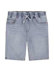 Levi's Blue Skinny Fit Pull On Dobby Shorts - Image 1 of 4