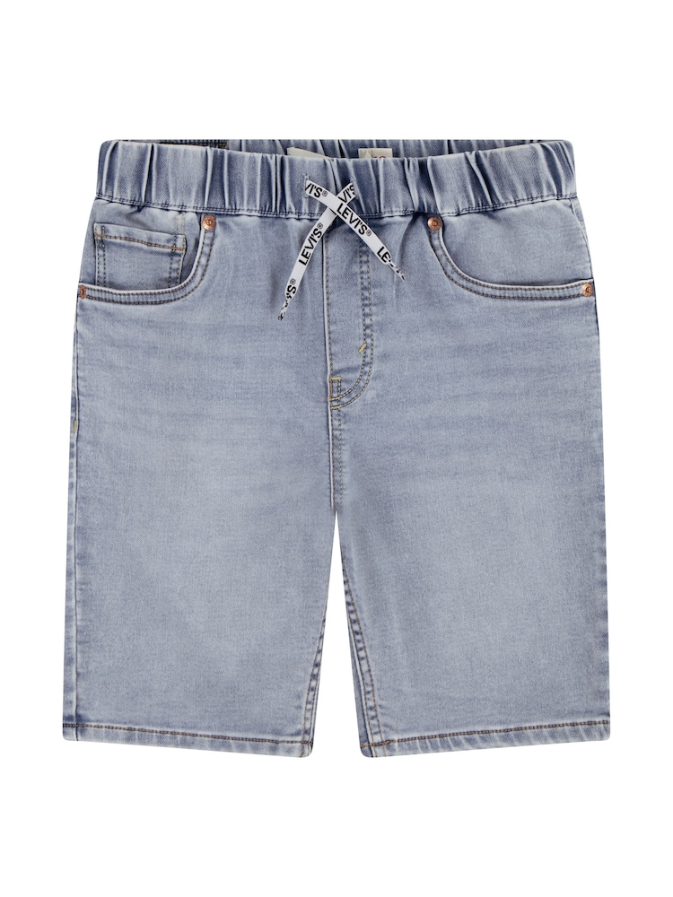 Levi's Blue Skinny Fit Pull On Dobby Shorts - Image 1 of 4