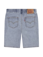 Levi's Blue Skinny Fit Pull On Dobby Shorts - Image 2 of 4