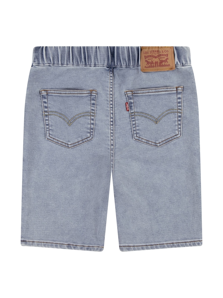 Levi's Blue Skinny Fit Pull On Dobby Shorts - Image 2 of 4