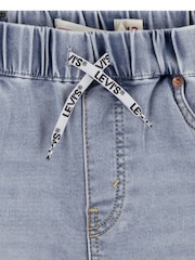 Levi's Blue Skinny Fit Pull On Dobby Shorts - Image 3 of 4