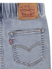 Levi's Blue Skinny Fit Pull On Dobby Shorts - Image 4 of 4