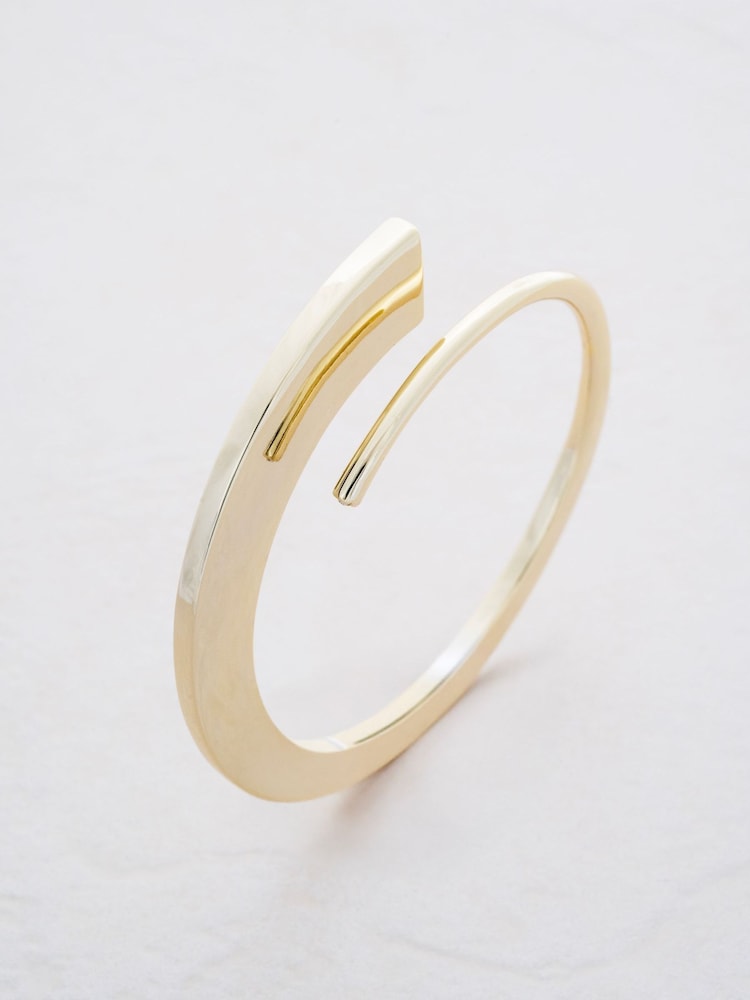 Karen Millen Gold Tone Tapered Bangle - Image 3 of 3