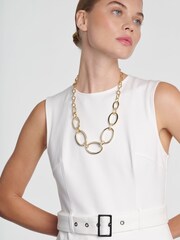 Karen Millen Gold Tone Oversize Chain Necklace - صورة 1 من 5