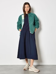 Apricot Green Reversible Check Fleece Quilted Jacket - Image 6 of 8