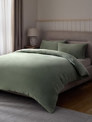Green Sage Teddy Fleece Bed Set - Image 1 of 4