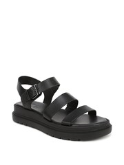 Naturalizer Avenue Wide Fit Toe Post Black Sandals - Image 3 of 7