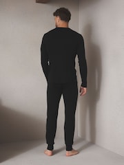 Black Thermal Long Sleeve Top and Leggings Set - Image 4 of 5