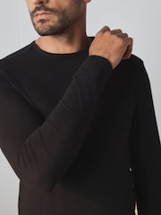Black Light Warmth Thermal Long Sleeve Top and Leggings Set - Image 5 of 10
