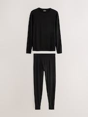 Black Light Warmth Thermal Long Sleeve Top and Leggings Set - Image 6 of 10