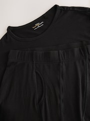 Black Light Warmth Thermal Long Sleeve Top and Leggings Set - Image 9 of 10
