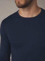 Navy Thermal Long Sleeve Top and Leggings Set - Image 4 of 11