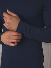 Navy Thermal Long Sleeve Top and Leggings Set - Image 5 of 11