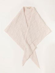 FatFace Ivory Pointelle Triangle Scarf - Image 1 of 3
