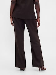 Maro - Gap Low Rise Linen-Blend Flare Trousers - Imaginea 2 din 4
