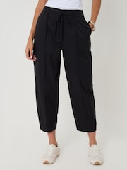 Schwarz - Threadbare Princess Seam Barrel Leg Trousers - Bild 2 von 4