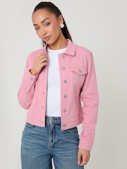 Threadbare Pink Classic Denim Jacket - Image 2 of 5