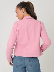 Threadbare Pink Classic Denim Jacket - Image 3 of 5