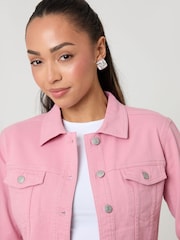 Threadbare Pink Classic Denim Jacket - Image 5 of 5