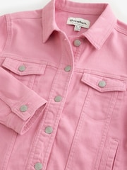Threadbare Pink Cotton Classic Denim Jacket - Image 9 of 10