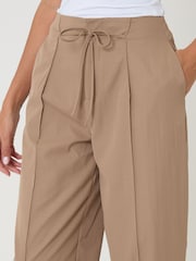 Braun - Threadbare Princess Seam Barrel Leg Trousers - Bild 3 von 4