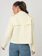 黄色 - Threadbare 双排扣 九分裤 Trench 夹克 - 5的图像3｝