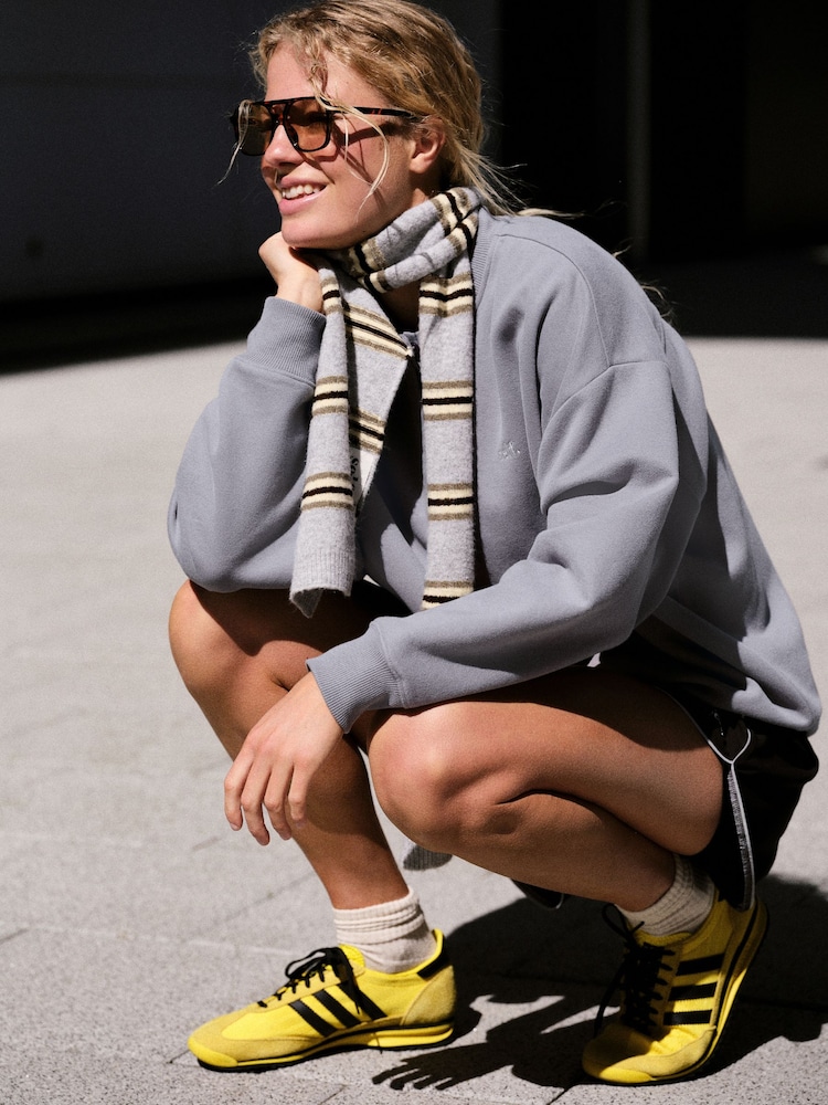 Gris de charbon de bois - self. Henley Sweatshirt - Image 2 de 8 Gris de charbon de bois - self. Henley Sweatshirt - Image 2 de 8