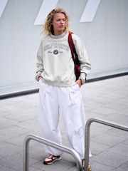 self. Grey Slogan Crew Neck Sweatshirt - Image 1 of 5