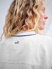 self. Grey Slogan Crew Neck Sweatshirt - Image 2 of 5