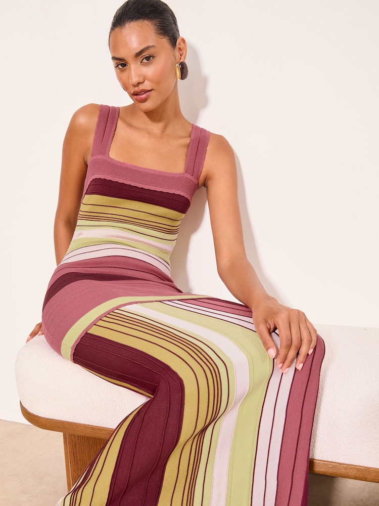 petite maxi knit dress Buy Lipsy Pink Stripe Knitted from Next USA look-della-v-neck-ruffle-top-petal