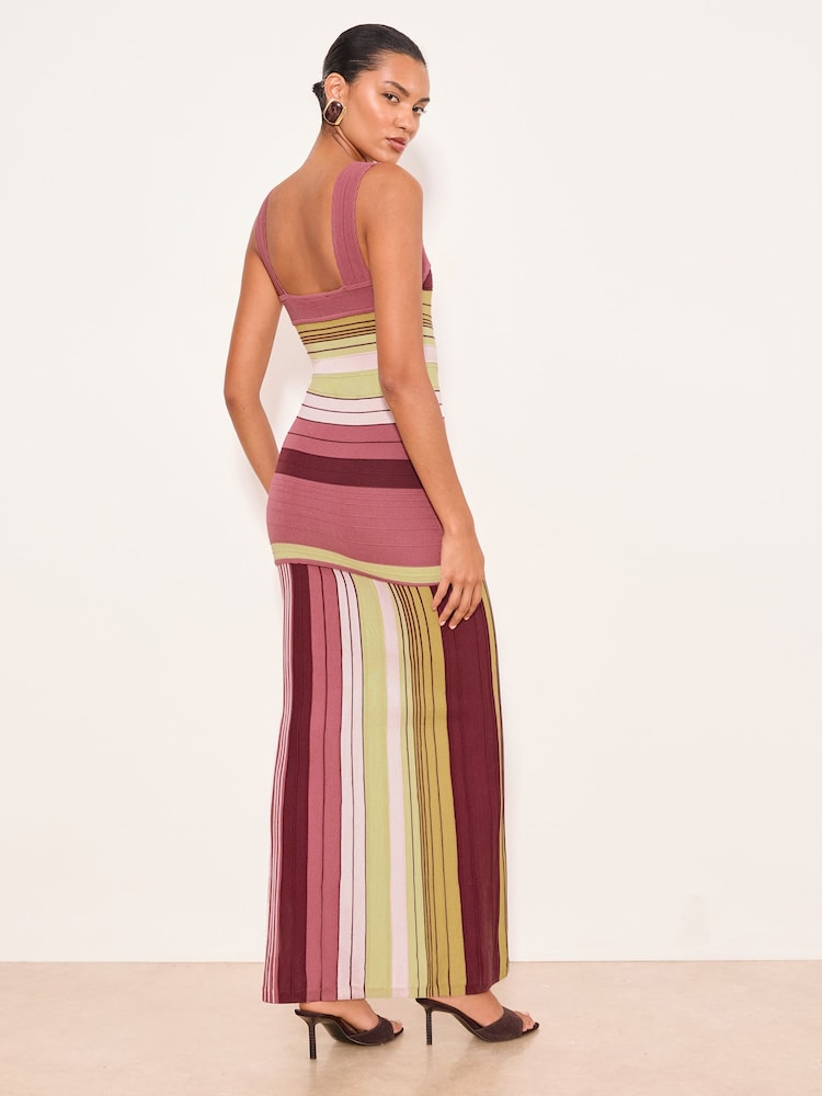 Lipsy Stripe Maxi Knitted Dress - Imagen 5 de 5