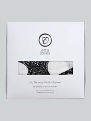 Etta Loves Black White Starfish Sensory Muslin Extra Large - Image 5 of 5
