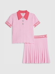 River Island リブ ポロシャツ＆スカートセット - 画像 1 / 4