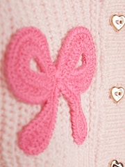 River Island Pink Knitted Bow Cardigan & Legging Set - Image 5 of 5