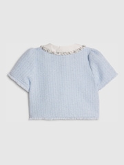 River Island Embellished Collar Boucle Jacket - Bild 2 von 4