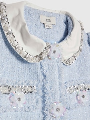 River Island Embellished Collar Boucle Jacket - Bild 3 von 4