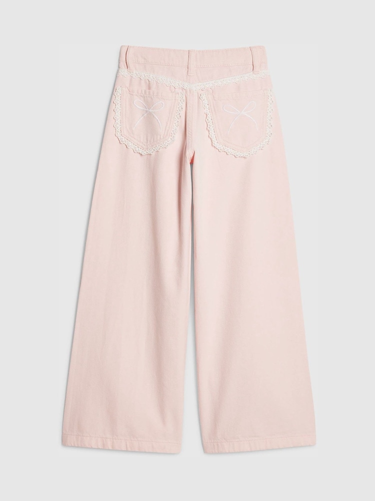 River Island Keyring Lace Wide Leg Jeans - Slika 2 od 4