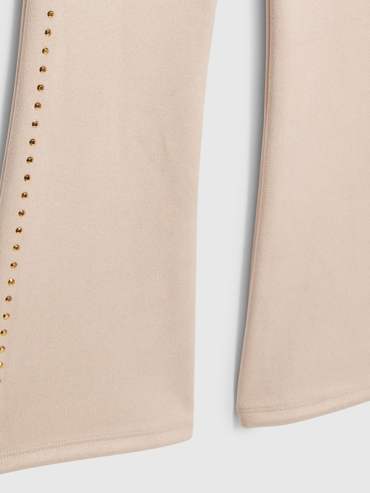 River Island White Los Angeles T-Shirt & Suedette Kickflare Set - Image 5 of 5
