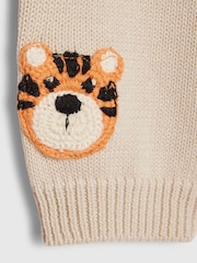 River Island Brown Tiger Cable Cardigan Set - Image 4 of 5