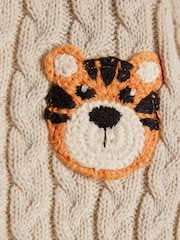 River Island Brown Tiger Cable Cardigan Set - Image 5 of 5
