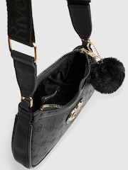 River Island Black Heart Monogram Cross-Body Bag - Image 2 of 5